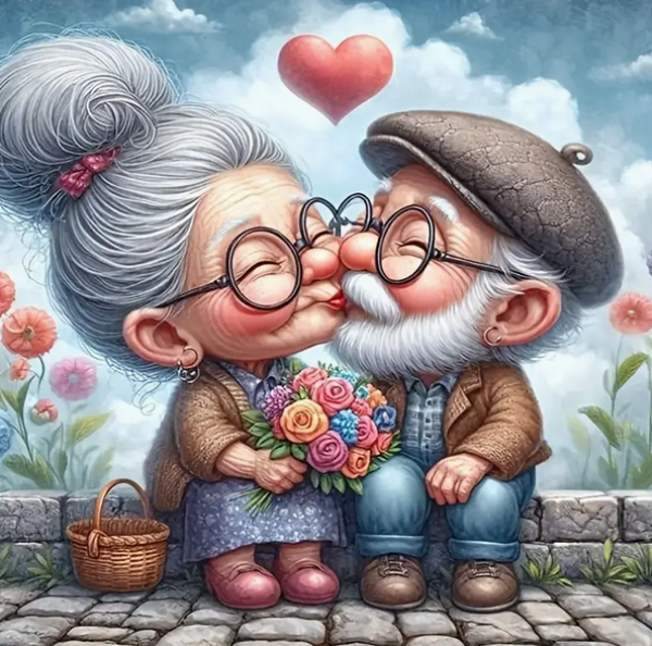Diamond Painting Oma und Opa